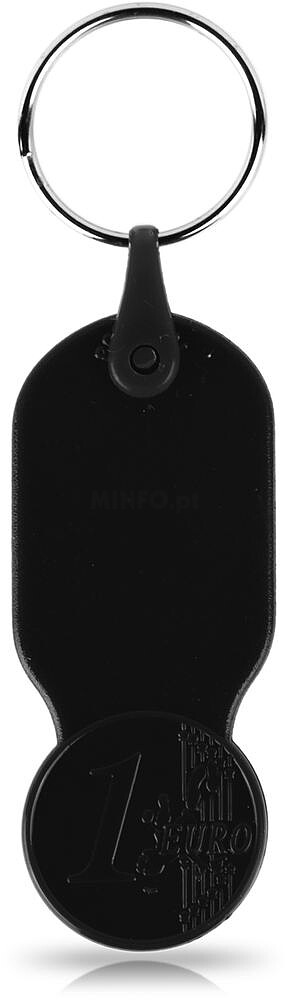 Porta-chaves com ficha € 1,00 para carrinho 140706 Key01