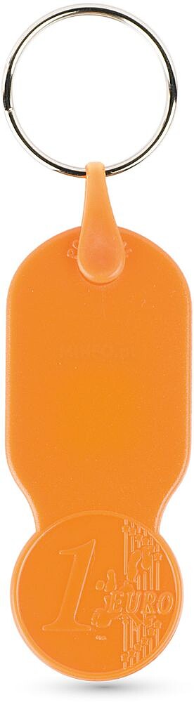 Porta-chaves com ficha € 1,00 para carrinho 140706 Key01