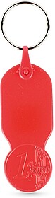 14070652U Key01 : Vermelho U Porta-chaves com ficha € 1,00...