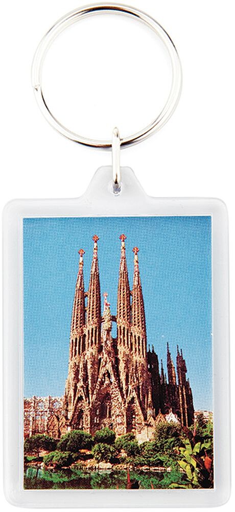 Porta-chaves CR-50 retangular com 2 faces 140720