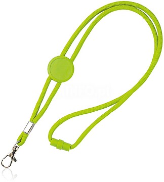 Saffy Lanyard tubular em poliéster com ajuste e mosquetão 140818