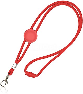 Saffy Lanyard tubular em poliéster com ajuste e mosquetão 140818