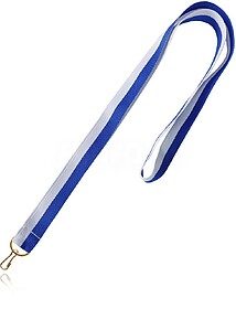 14081907U Medly : Branco e Azul Royal U Fita bicolor para me...