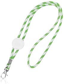 14082043U Lapely : Verde Claro U Lanyard tubular em terylene...