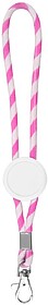 14082155U Stry : Rosa U Porta-chaves tubular com ajuste e mo...