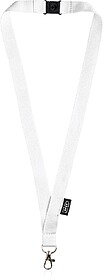 14086200U Lanyeco : Branco U Lanyard em RPET