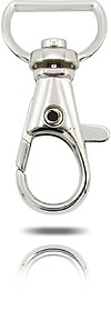 14089290U MOSQ : Prateado U Mosquetão para lanyard de 20mm