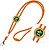 Saffy Lanyard tubular em poliéster com ajuste e mosquetão 140818 - imagem 3