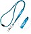 Ribbon Lanyard tubular em poliéster com ajuste em PVC 140812 - imagem 4