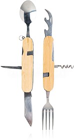 20022138U Cutleroo : Castanho Claro U Conjunto de talheres e...