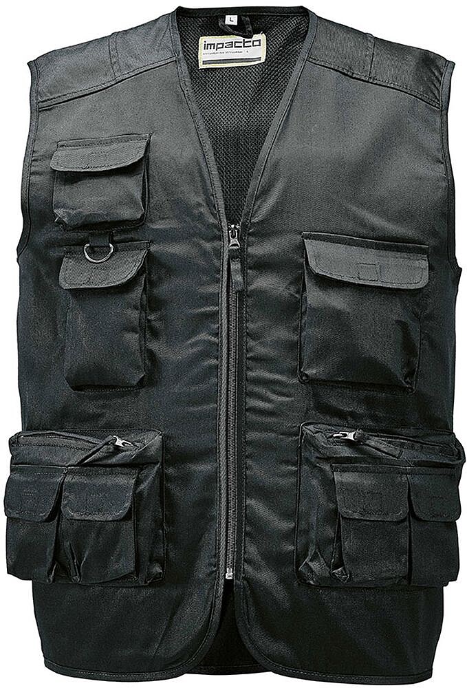 Safish Colete multi-bolsos em sarja de algodão 300499