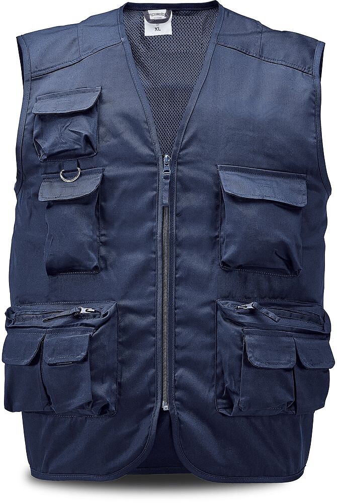 Safish Colete multi-bolsos em sarja de algodão 300499