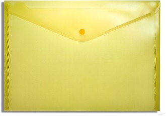 Brier A4 : Amarelo U Pasta porta-documentos A4 em PP