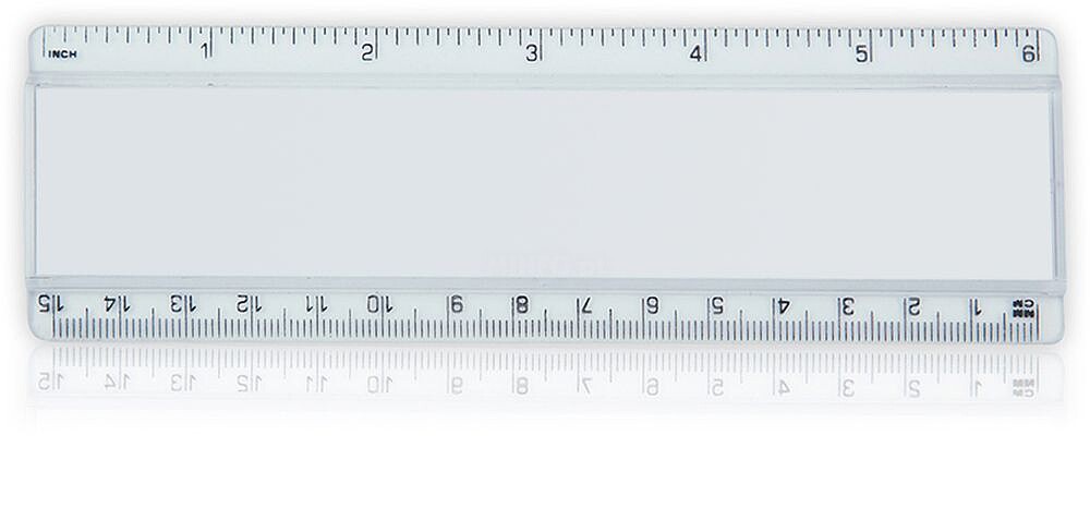 Régua REG-15 com tampa acrílica e escala impressa 460009