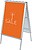 Caballete para Poster Nobo Aluminio Doble Cara Din A1 Con Cantoneras 59,4X84,1X65,1 CM 1902206 - imagem 1