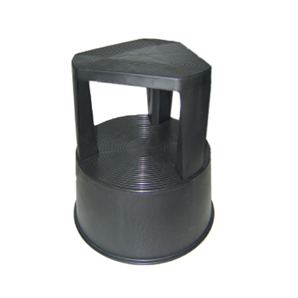 Tamborete/Escadot Plastico 2 Niveis 45cm Altura Cinza -KF00634 ALT-5931003