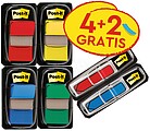 Pack de Índice Post-it com 6 Dispensadores com Marcadores de Índice Reposicionáveis - Formato Retangular - Cores Variadas PO7100238445