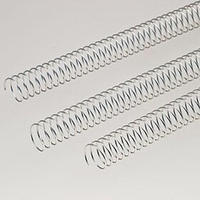 FEL-5102301 : PACK DE 25 ESPIRAIS EM METAL PRATA 50MM : Espi...