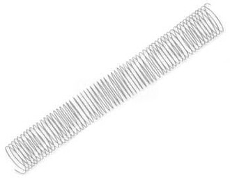 FEL-5102601 : PACK DE 25 ESPIRAIS EM METAL PRATA 44MM : Espi...