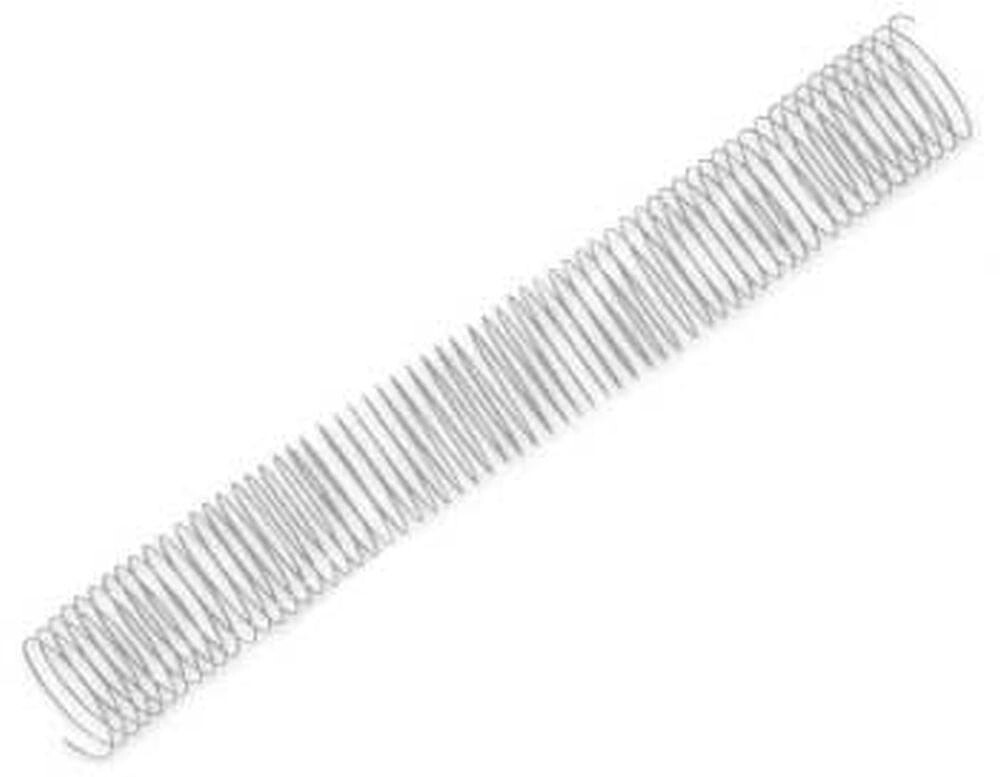 PACK DE 25 ESPIRAIS EM METAL PRATA 44MM : Espiral Metálica Simples FEL-5102601