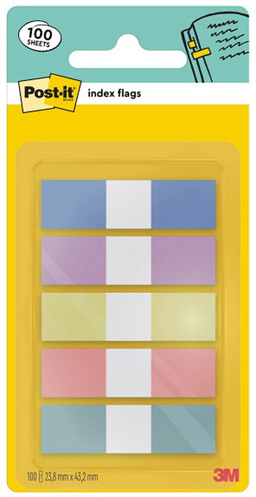 Banderitas separadoras dispensador post-it index flags 683-5 pastelo 11,9x43,2 mm pack de 20 unidades x 5 Banderitas separadoras dispensador post-it index flags 683-5 pastelo 11,9x43,2 mm pack de 20 unidades x 5 7100396601