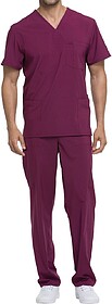 DKE645 Túnica decote V de homem tam: M cor: Wine : Dickies ...