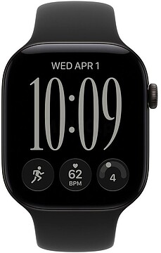 Apple Watch Series 12/ GPS/ Cellular/ 46mm/ Negro/ Correa Deportiva Negra (S/M) MJG84QL/A