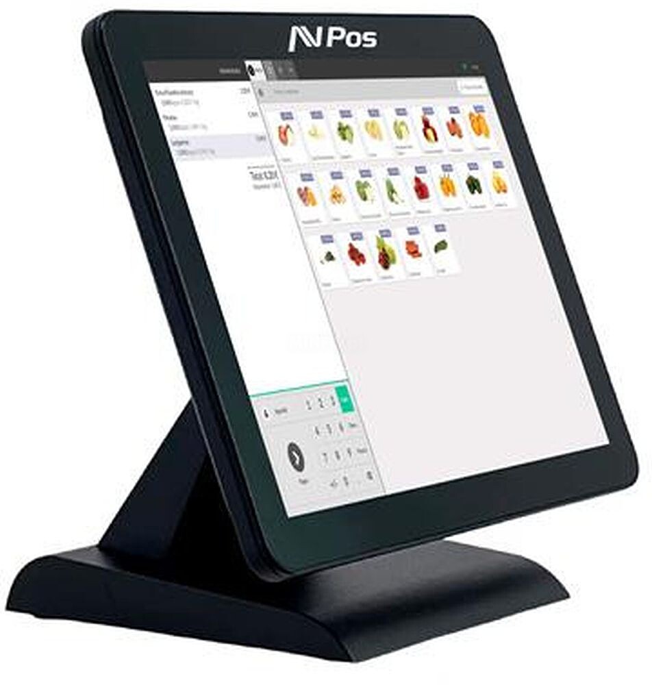 AVPos TPV K2000 Slim 15 Tátil - I3 - 8GB de Memória - SSD 128GB - VGA - WIFI, LAN - Windows 11 Pro - Cor Preta AVP-K2000B-I3-8128S