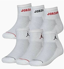 PACK 6 MEIAS TORNOZELO NIKE JORDAN LEGEND - Branco 35-37.5