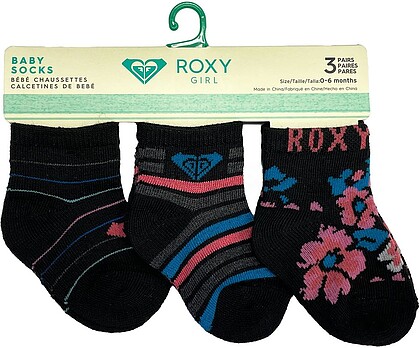 Pack de 3 Pares de Meias de Bebé Roxy Inside Spark Logo 66094T