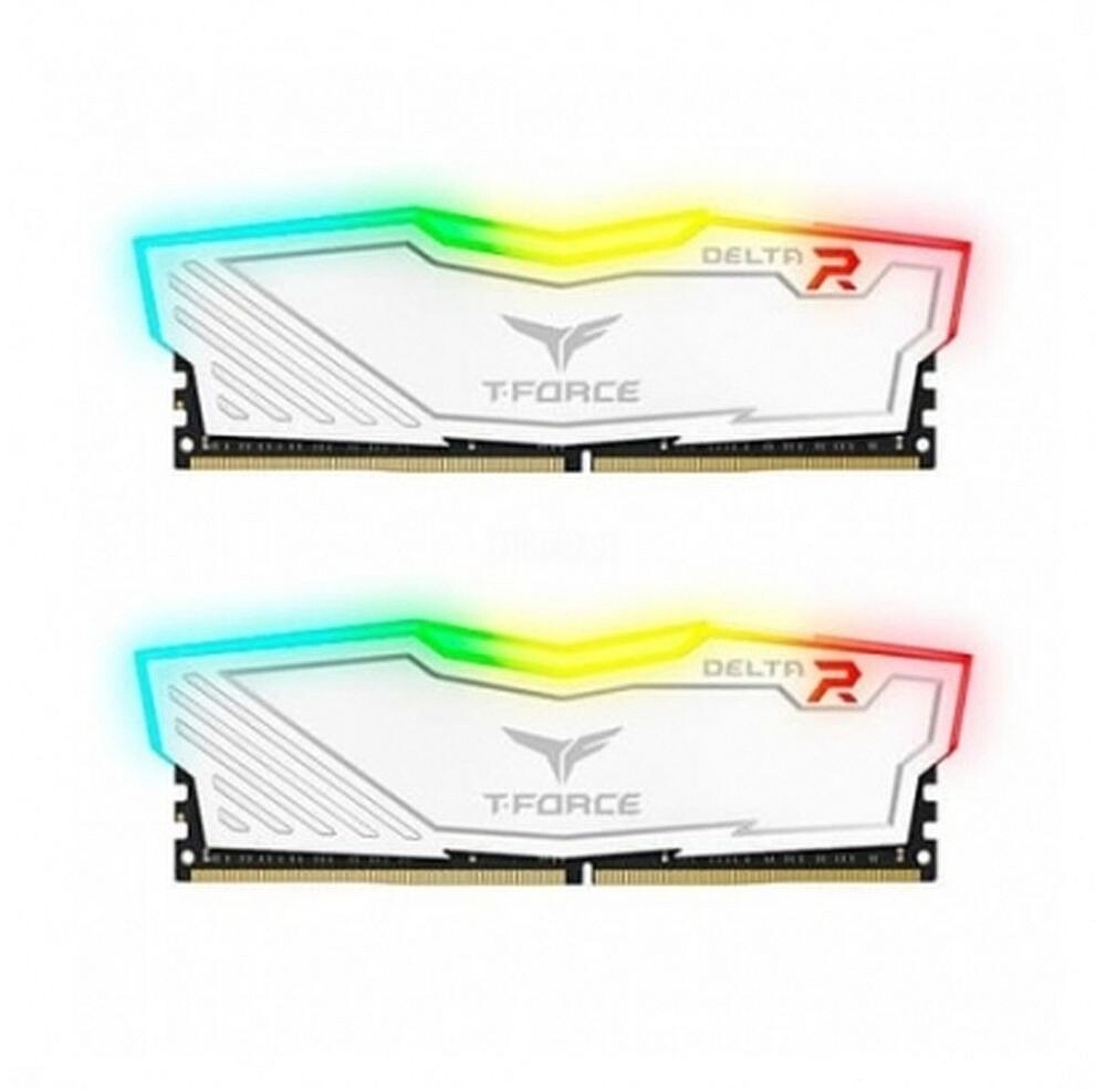 Teamgroup T-Force Delta RGB 8GB X2 3200 Branco DDR4 TF4D416G3200HC16FDC01