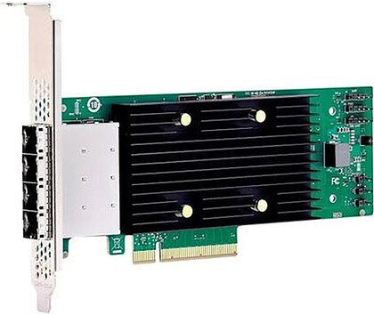 05-50118-00 : Broadcom HBA 9600-16e - Controlador de memória - 16 Canal - SATA 6Gb/s/ SAS 24Gb/s/ PCIe 4.0 (NVMe) - PCIe 4.0 x8