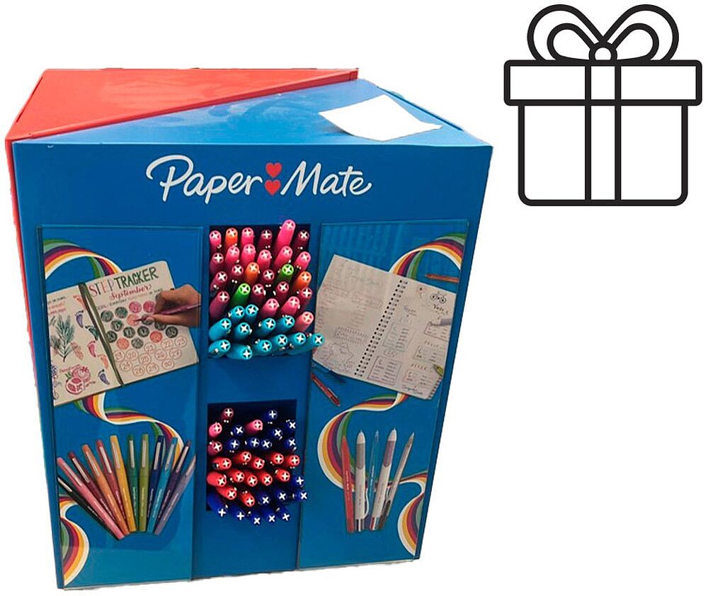 Expositor premium sharpie/ papermate sobremesa giratorio con 520 unidades surtidas 2256314