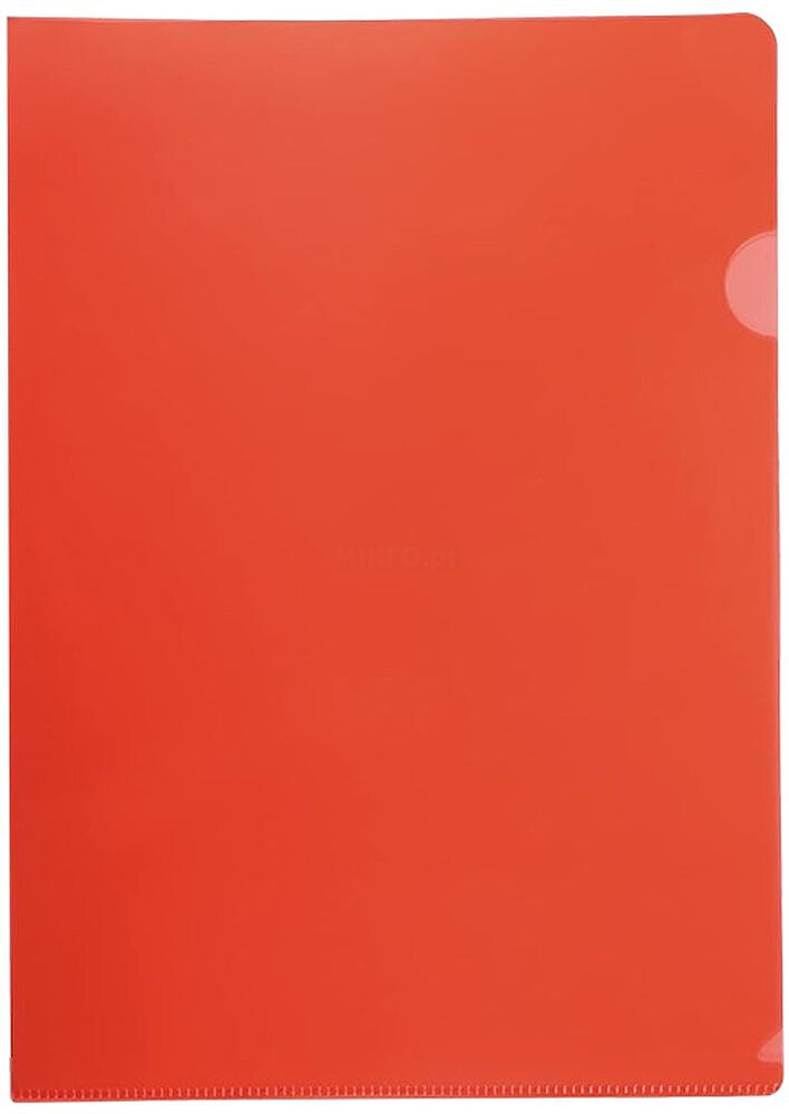 Bolsa Plastico em L A4 (90microns) Translucido Vermelho Pack 100un ALT-SME83320120