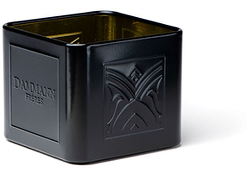 Mini Lata Vazia para 6/8 Saquetas de Chá em Metal Preto Mini Lata Vazia para 6/8 Saquetas de Chá em Metal Preto