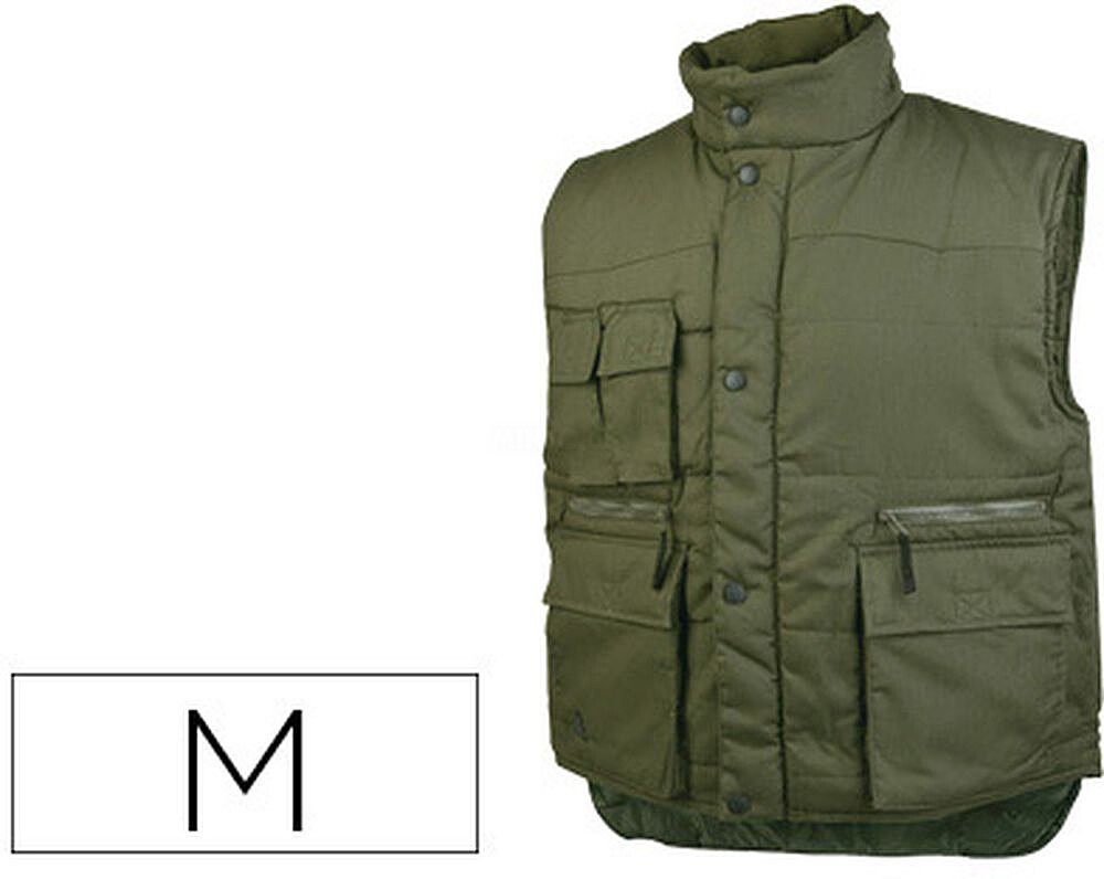 Sierrve-TM : Colete Detalplus Multibolsos Cintura Elastica Cor Verde Tamanho M