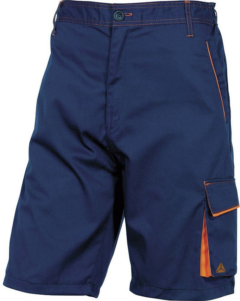 Bermuda deltaplus com cintura ajustavel e 5 bolsos cor azul-laranja tamanho l M6BERBM-GT