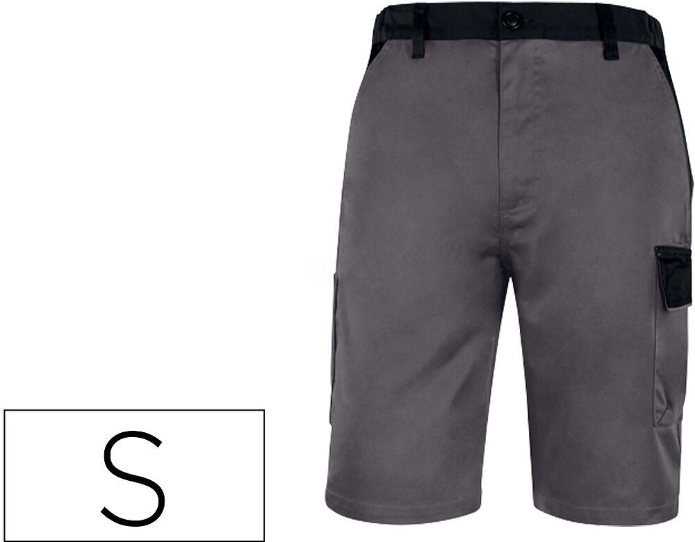 Bermuda deltaplus com cintura ajustavel e 5 bolsos cor cinza-verde tamanho s M1BE2GRPT