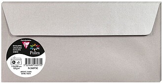 Sobre Clairefontaine Pollen 110x220 cm 120g prata pack de 5 ...