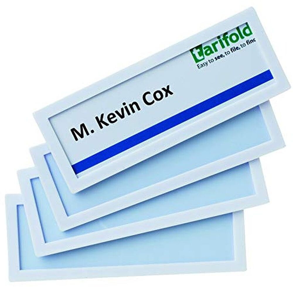 MOLDURA PARA IDENTIFICA?O TARIFOLD ADESIVA 120X45 MM BRANCA PACK DE 4 UNIDADES Preco Uni. venda multiplos 1 194862