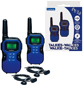 Walkie talkies Lexibook ecrã LCD 8 canais alcance até 5 kg...