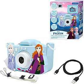 Câmara fotográfica infantil lexibook frozen com capa prote...