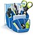 Organizador de secretaria cep 8 compartimentos plastico azul 143x158x93 mm 1005800351 - imagem 1