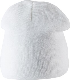 KP518 Gorro com forro em malha polar tam: One Size cor: Whit...