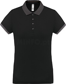 PA490 Polo piqué performance de senhora tam: XS cor: Black/...