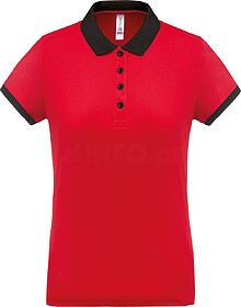 PA490 Polo piqué performance de senhora tam: XXL cor: Red/ ...