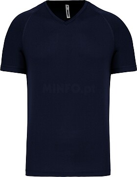 T-shirt de desporto de homem com decote V de manga curta PA476