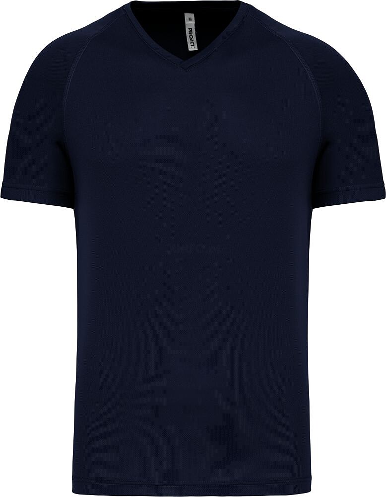 T-shirt de desporto de homem com decote V de manga curta PA476