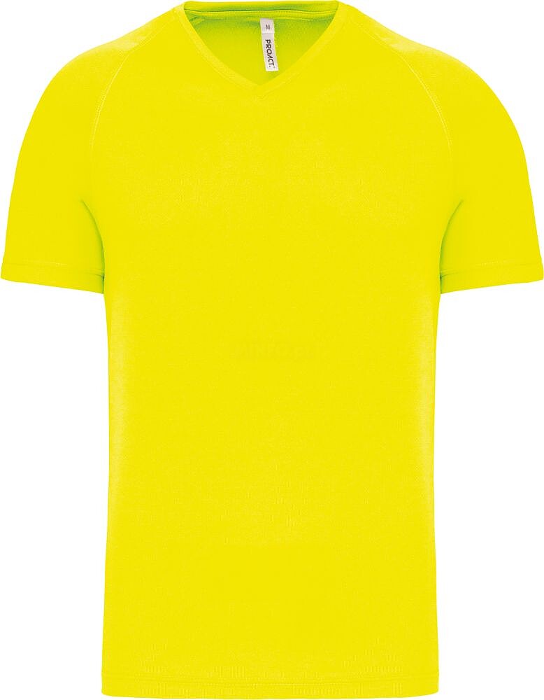 T-shirt de desporto de homem com decote V de manga curta PA476