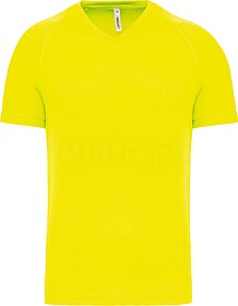 PA476CC T-shirt de desporto de homem com decote V de manga c...